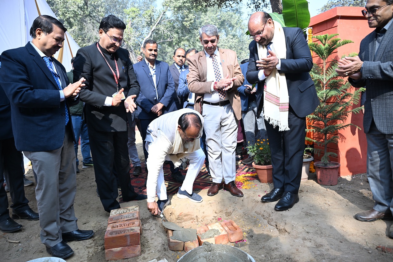 Hon’ble Union Minister Shri Shivraj Singh Chouhan inaugurates foundation stone for Girls’ Hostel and Academic Building at IARI, New Delhi
