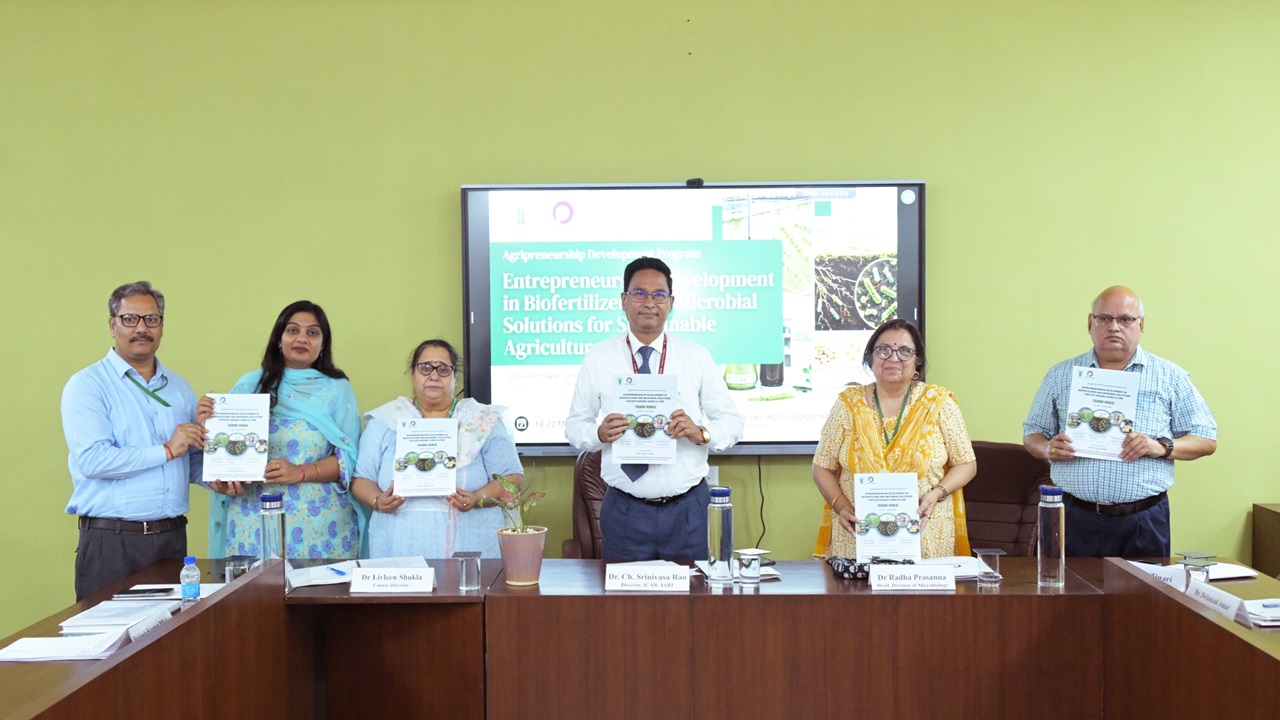 Biofertilizer Entrepreneurship Development Programme Organised at ICAR-IARI Pusa Krishi Incubator