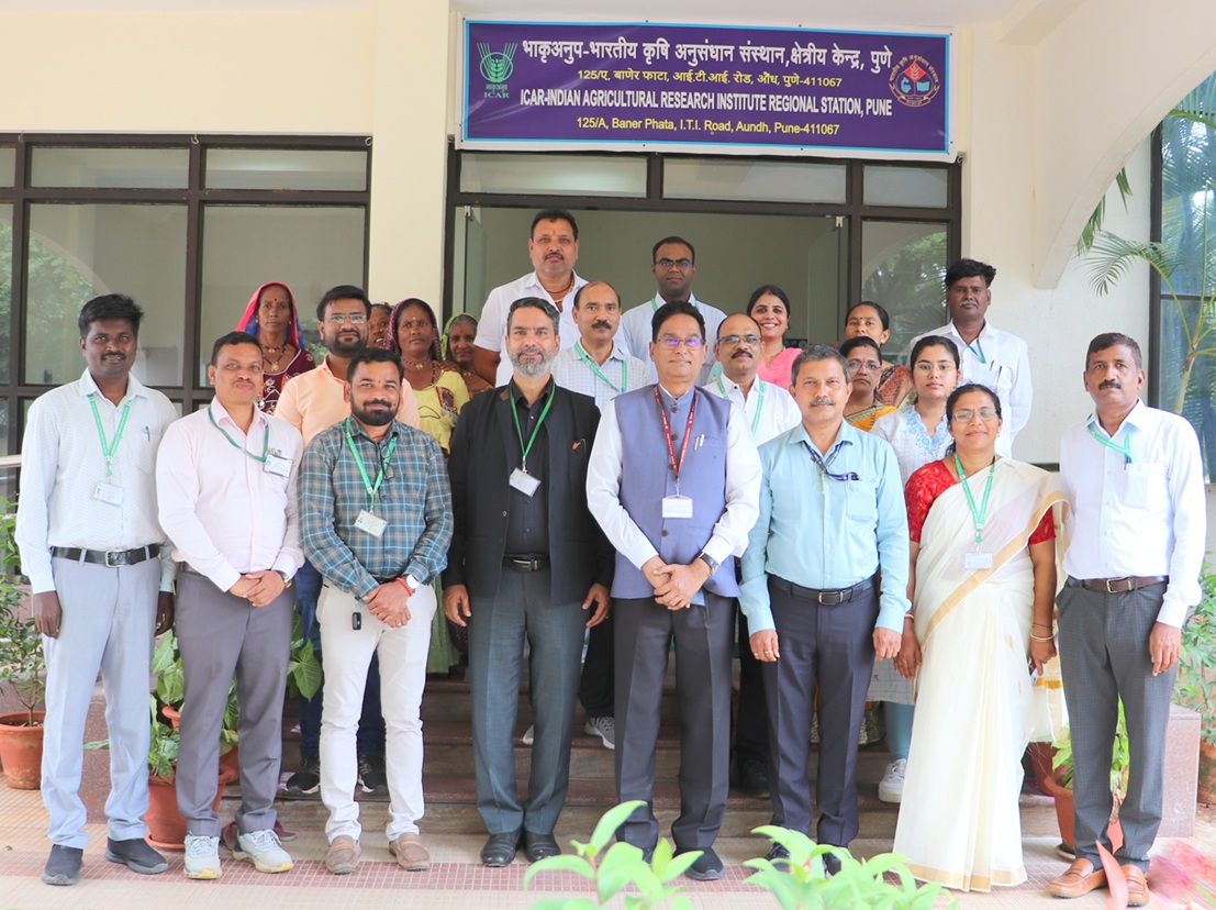 Visit of Director & Vice-Chancellor and Joint Director (Research), ICAR-IARI, New Delhi to ICAR-IARI Regional Station, Pune